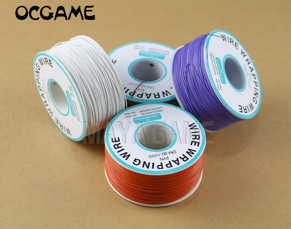 

OCGAME 250 Meters Electrical Wire Wrapping Wire Wrap 10 Colors Single Strand Copper AWG30 Cable OK Wire & PCB Wire DIY CABLE