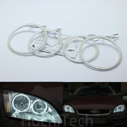 Ultra bright SMD white LED angel eyes ring kit daytime running light DRL For Ford Focus II Mk2 2004-2008 Car Styling