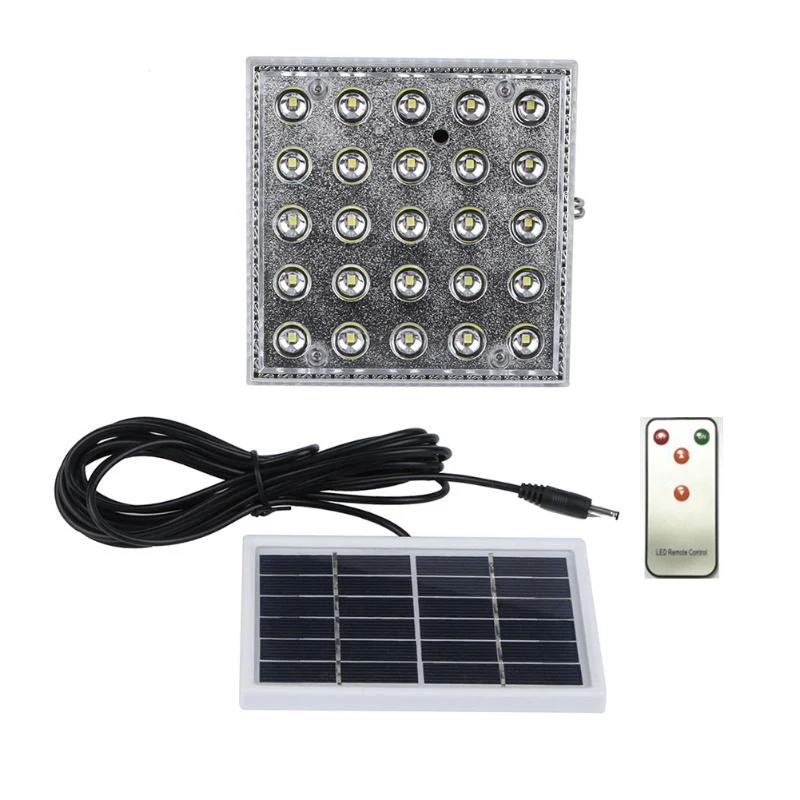 New 25LED highlight solar remote control lights indoor emergency lighting camping lights