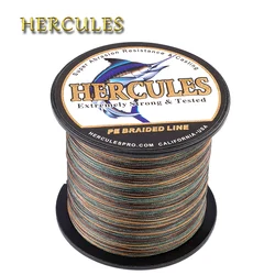 Hercules Carp Fishing 8 Strands PE Braided Fishing Line 100M 300M 500M 1000M 1500M 2000M Pesca Saltwater Weave Camo Fishing Cord