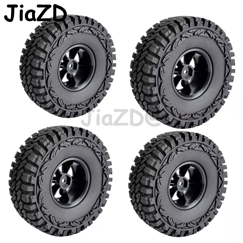 

4PCS 114mm 1:10 rc rock crawler 1.9" Rubber Tyres/Wheel and Tires for Axial SCX10 II AX90046 AX90047 D90 Traxxas TRX-4