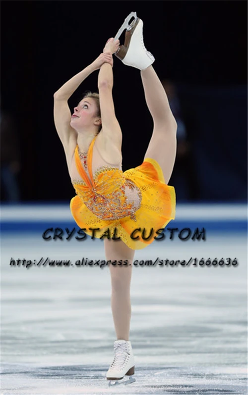 

Girls Figure Skating Dresses Graceful New Brand Competition Figure Skating Dress Custom DR4001