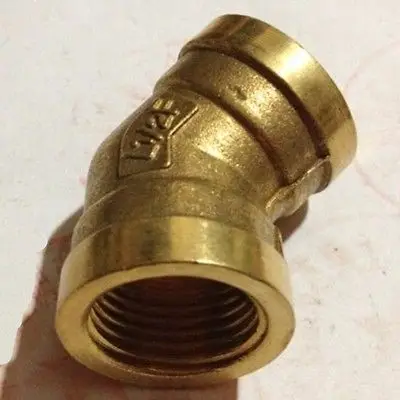 

1/2" BSP Female Thread 45 Degree Elbow Brass Pipe fitting Connector Coupler