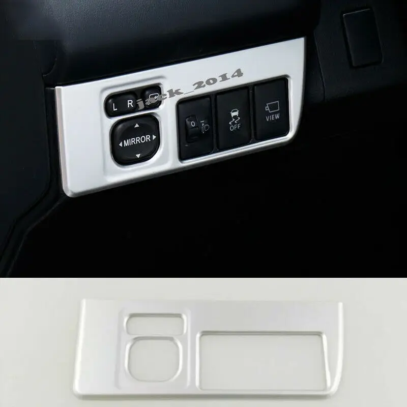 

ABS Chrome Rearview Mirror Button Frame Cover Trim Fit for Toyota RAV4 2013 2014 2015 2016 2017