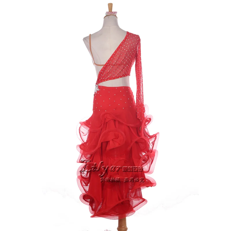 Erwachsene/kinder neue latin dance dress frauen wettbewerb flamenco dress roupa de ginástica samba kostüm ballroom dance wear enfeites