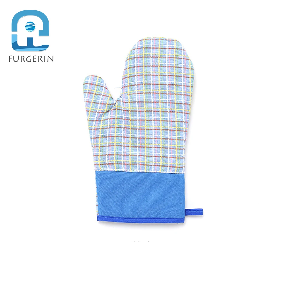 FURGERIN-Cotton Heat Resistant Gloves, Heat-proof Mitt, Kitchen Hand Gloves, Microwave Oven Mitt, Catering, 1Pc