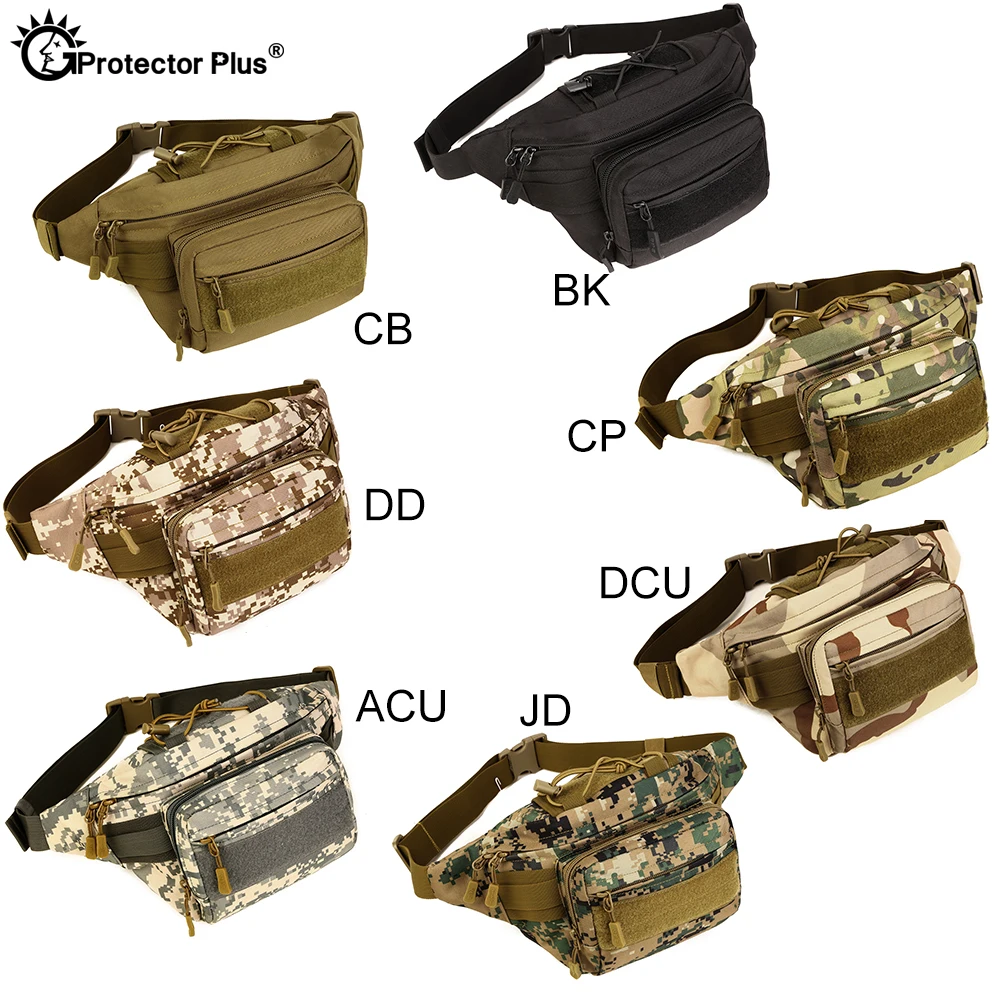 PROTECTOR PLUS Outdoor Tactical Multifunction Waist Pack Civilian Combat Camping Sport Hunting Bag Waterproof Athletic Chest bag