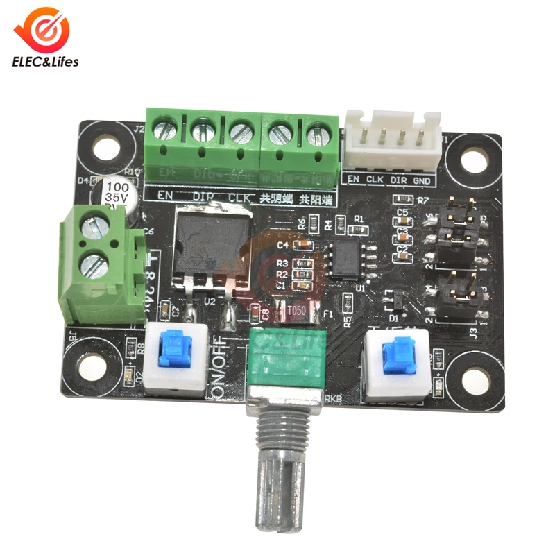 DC 12V 24V Stepper Motor Driver Controller Speed Regulator PWM Pulse Signal Generator Module 8-24V