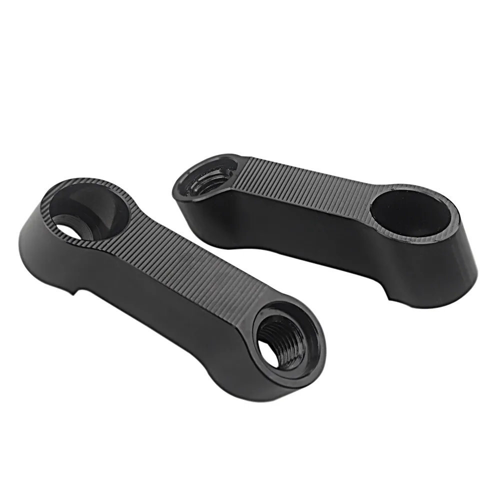 Adaptateur d'extension pour le guidon de moto noir M10 10mm, montage sur le guidon de moto, miroir et Riser