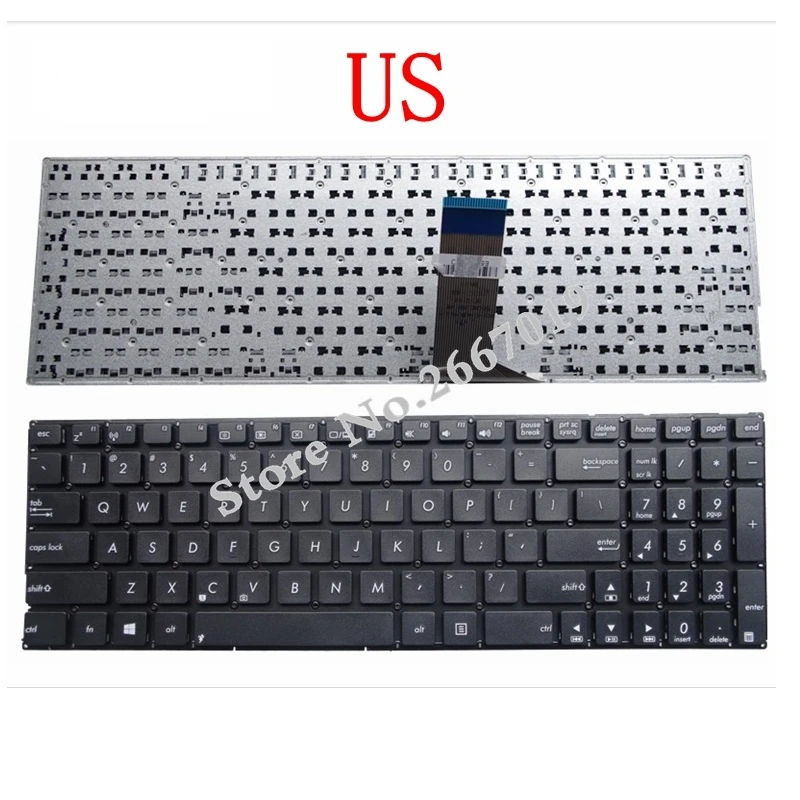 US New laptop keyboard FOR ASUS X553 X553M X553MA K553M K553MA F553M F553MA black