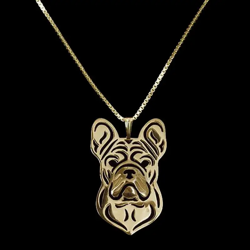 Fashion Pet Pendant Necklaces Lovers\' French Bulldog Jewelry Necklaces Drop Shipping