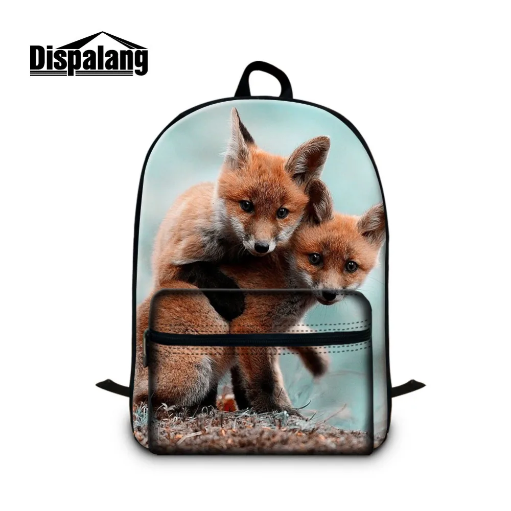 

Fox Pattern School Backpacks for Teen Girls Cool Animal Bookbags for Boys Schoolbags Bagpack for Children Laptop Back Pack Youth