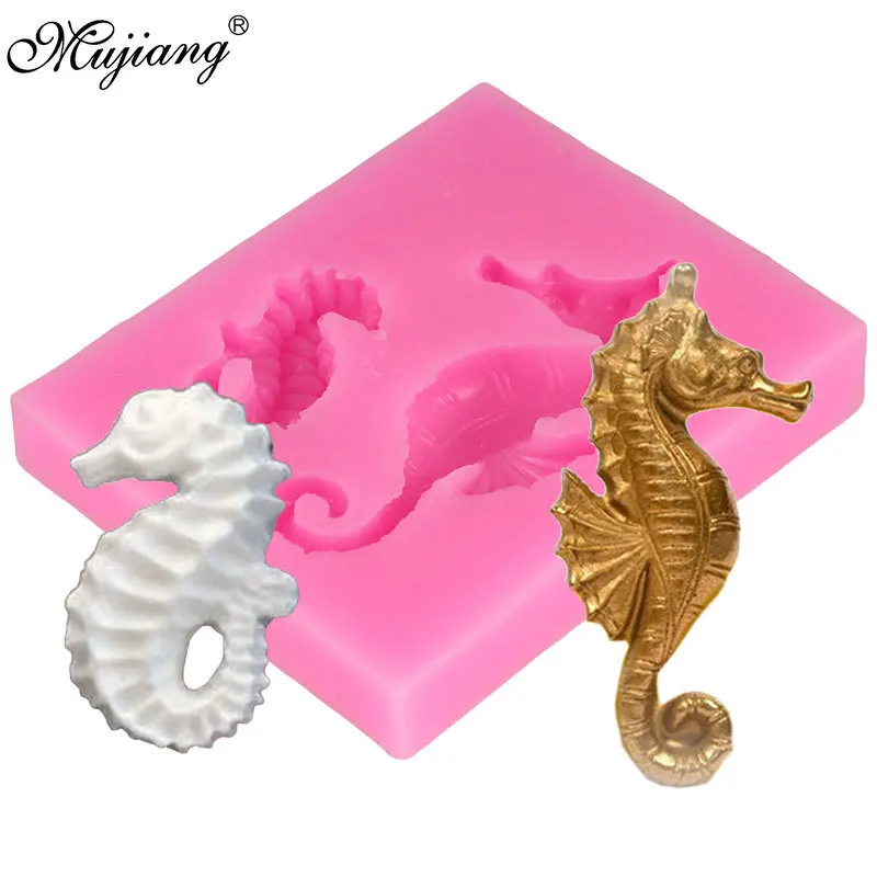 Seahorse Ocean Animal Silicone Mold Candy Chocolate Fondant Cookie Baking Molds Sugarcraft Cake Decorating Tools Soap Clay Mould