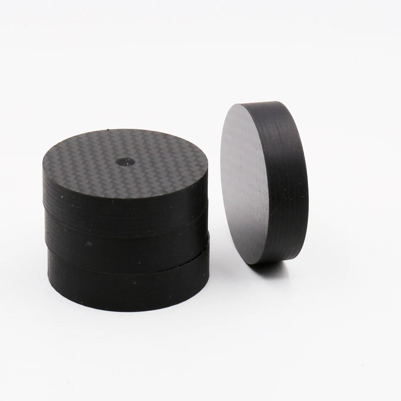 Isolador de caixa de som hifi de fibra de carbono, 8 peças 40mm x 10mm, isolador de plugue tipo cone
