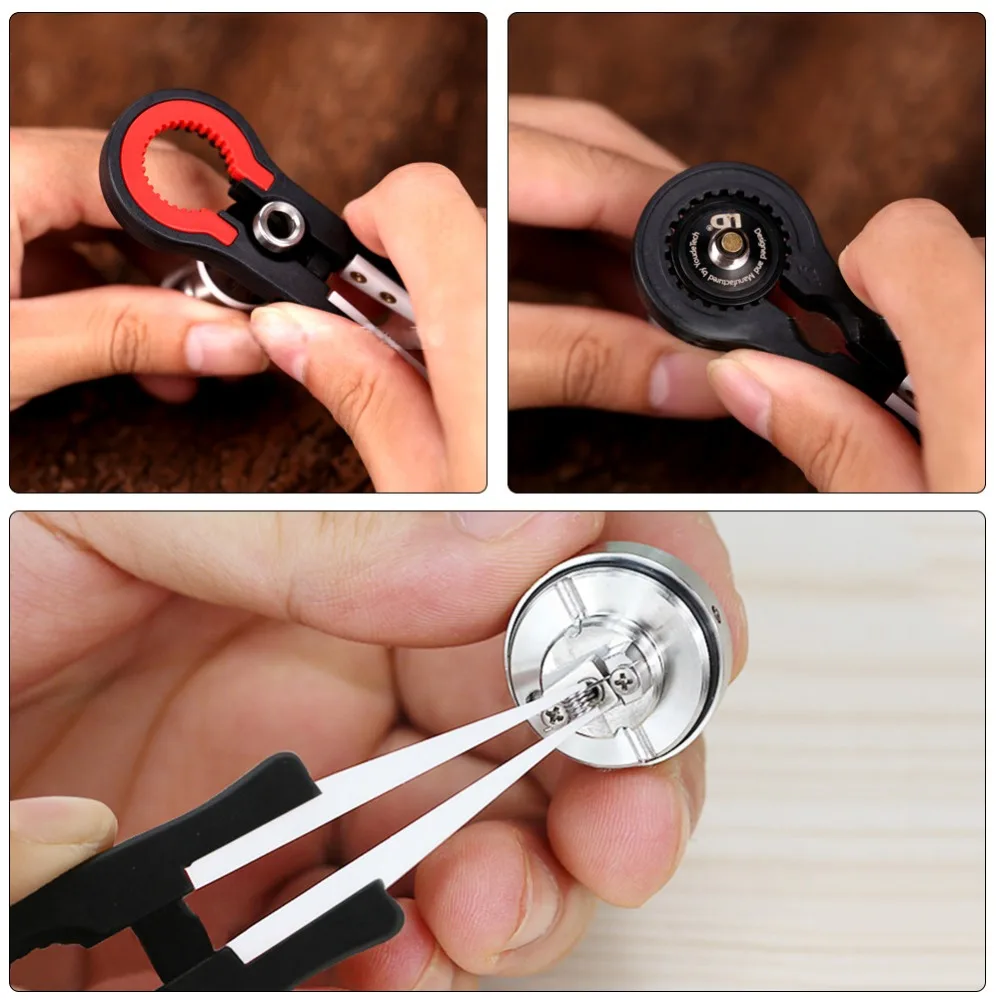 DIYFIX เซรามิค Vaper แหนบ V3 Spanner สำหรับอิเล็กทรอนิกส์ DIY เครื่องมือ RDA RBA Atomizer อุปกรณ์เสริม Vaporizer DIY Vape