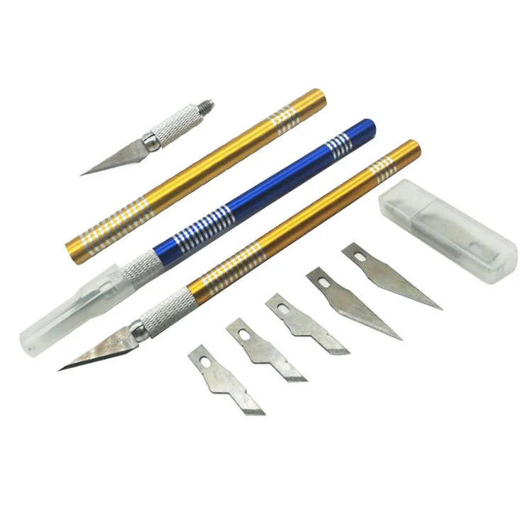 

carving DIY craft knife + 5 blade mobile phone notebook film model tool paper cutter craft knife