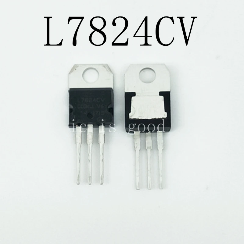 

100PCS/LOT New L7824CV voltage regulator 24V L7824 TO-220