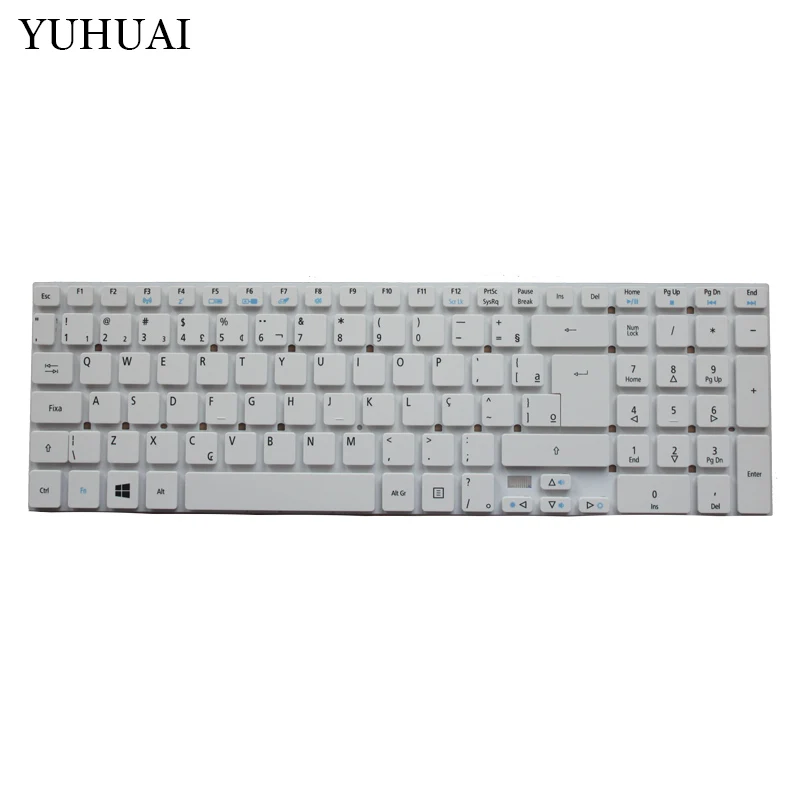 New BR White For Acer Packard Bell easynote TV43HC TV43HR TV44HC TV44HR TV43CM TV44CM Z5WE3 V5WE2 Brazil Laptop Keyboard