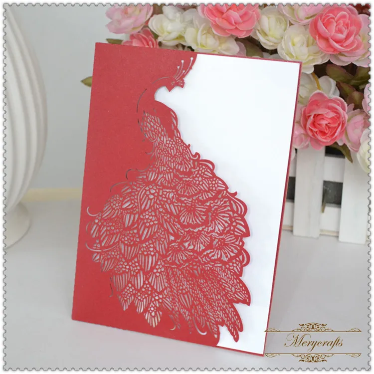 

luxury 2023 laser cut invitation cards for wedding decoration