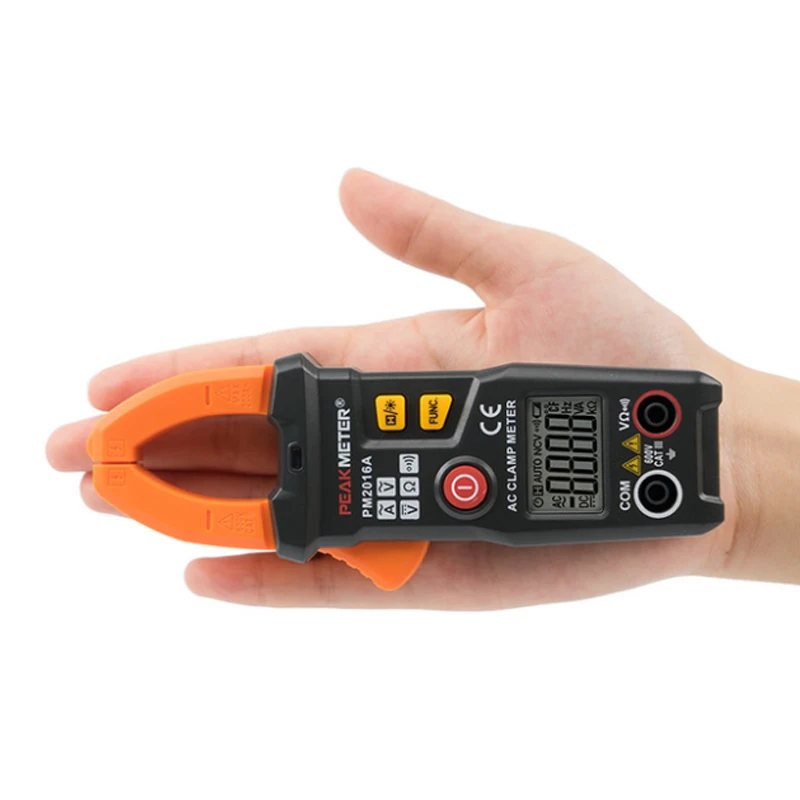 Imagem -03 - Peakmeter Pm2023s Pm2023a Inteligente Mini Digital ac Braçadeira Medidor 200a 600v Multímetro com Resistência Frequência Dados Segurar Ncv Tester