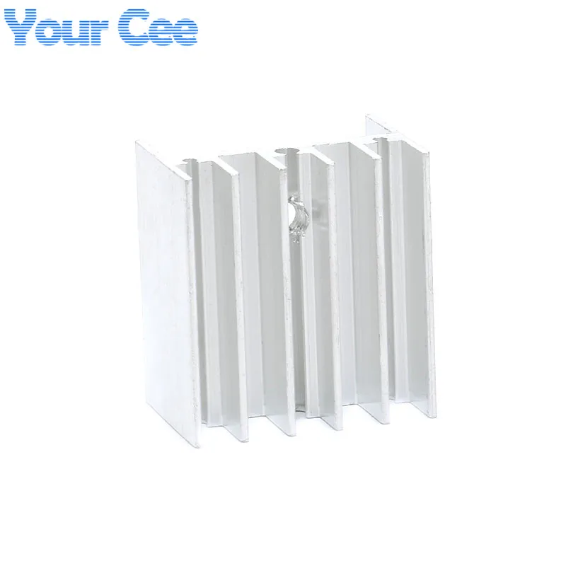 10pcs Aluminum Alloy Heatsink Radiator Heat Sink Cooling Silver for LED Electronic Heat Dissipation