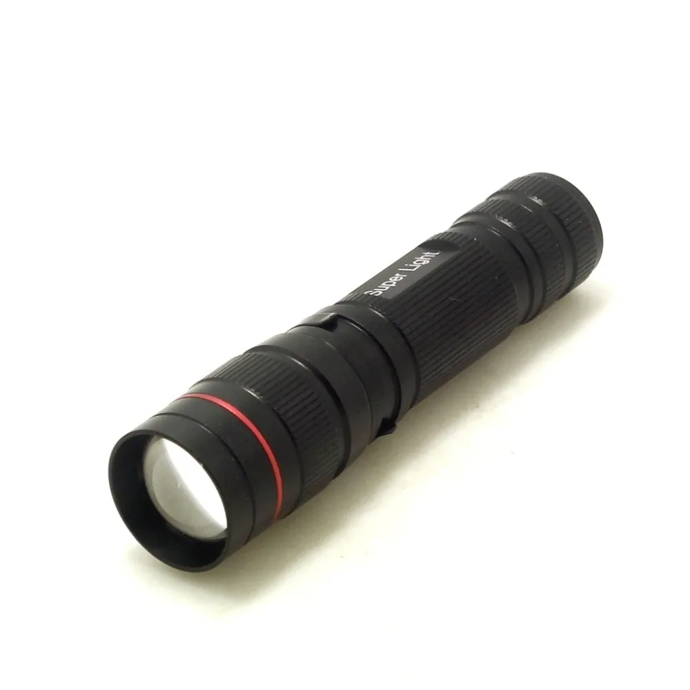 300 Lumens XP-E Q5 MINI Zoomable 3 Mode LED Flashlight 14500 / AA Battery Adjustable Torch