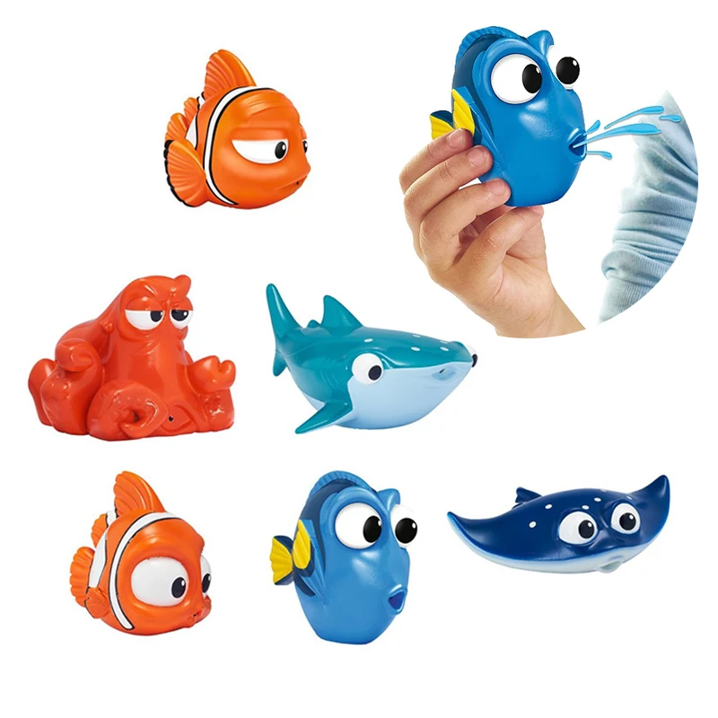 Hot Sale Cute Baby Bath Toys Water Spraying Squeeze Sounding Debbling Toys Kids Float Water Tub Rubber Bathroom Play Animals