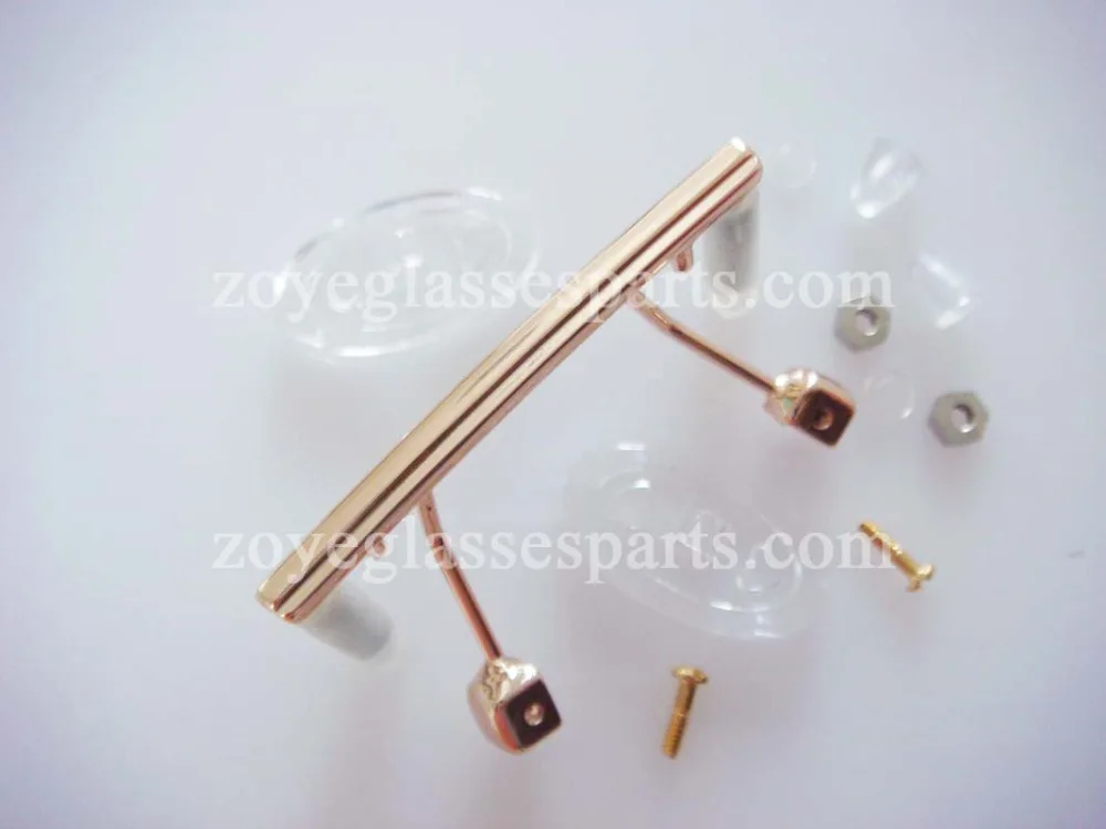eyewear bridge replacement for rimless frame,gold gun silver color eyeglass nose bridge,stainless steel eyewear bridges TB-886