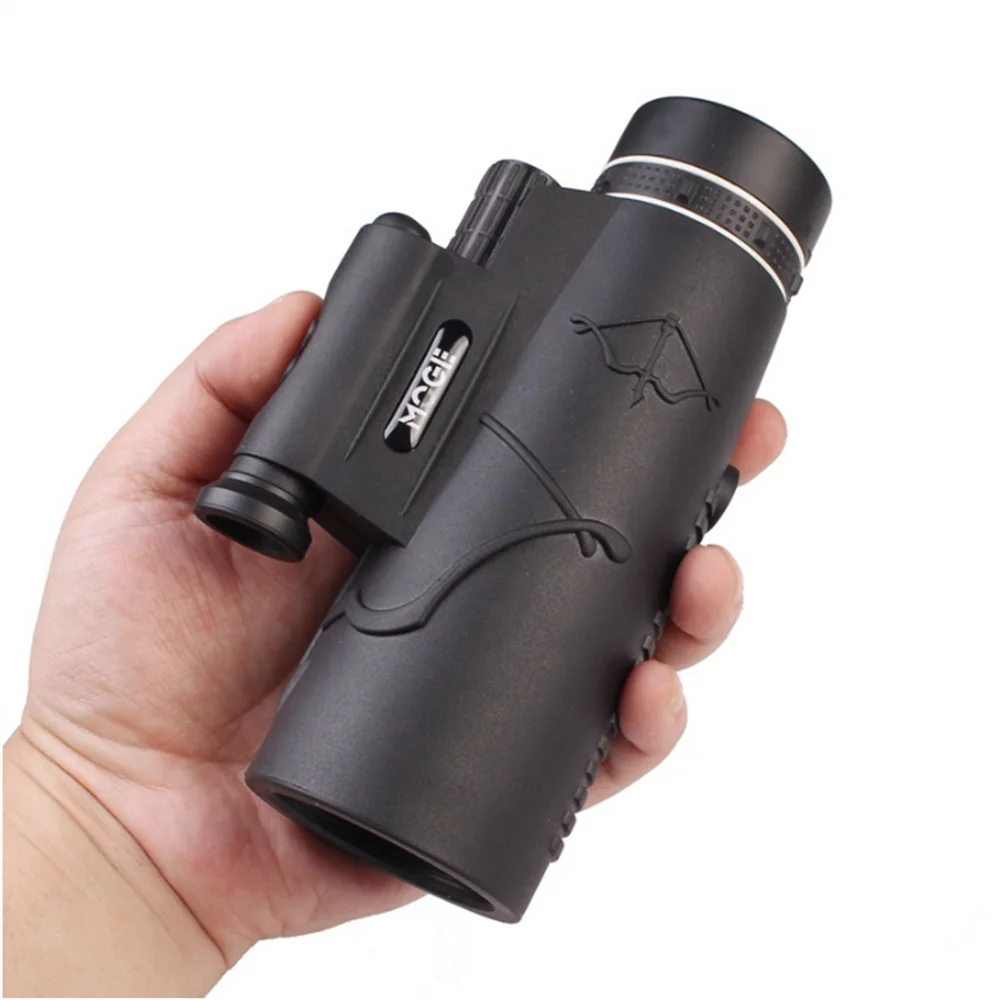 MOGE 50x60mm Illuminated with Laser Long-range Mobile Phone Monocular HD High-definition Outdoor Telescope Ridge System