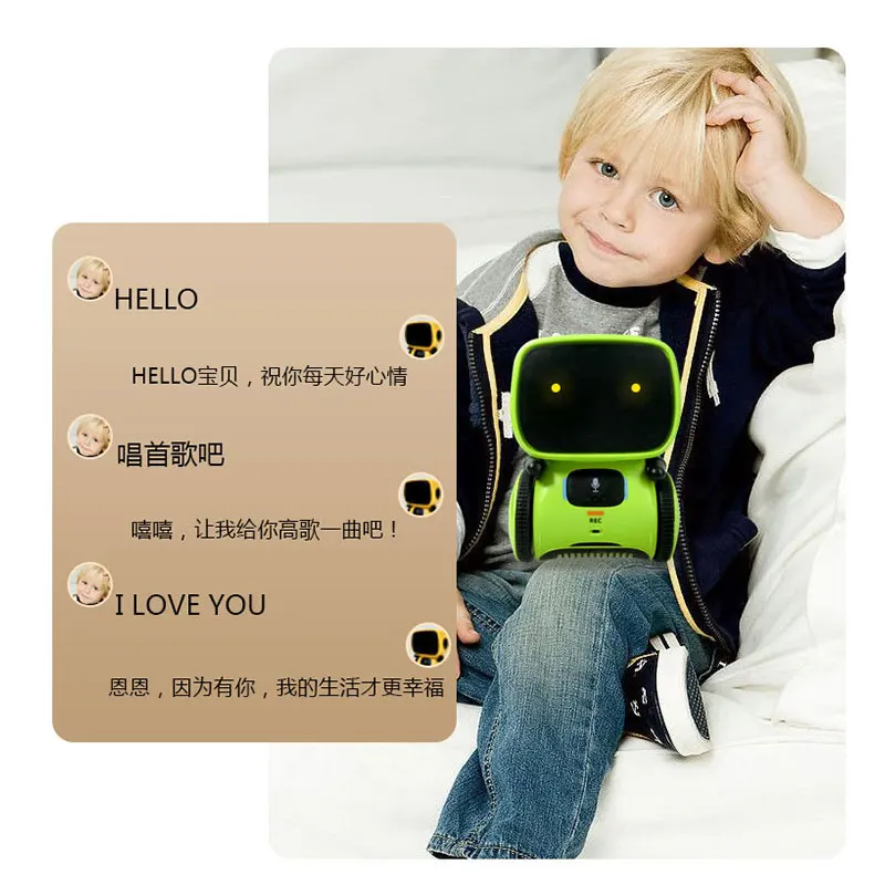 2023 New Type Interactive Robot Cute Toy Smart Robotic Robots for Kids Dance Voice Command Touch Control Toys birthday Gifts