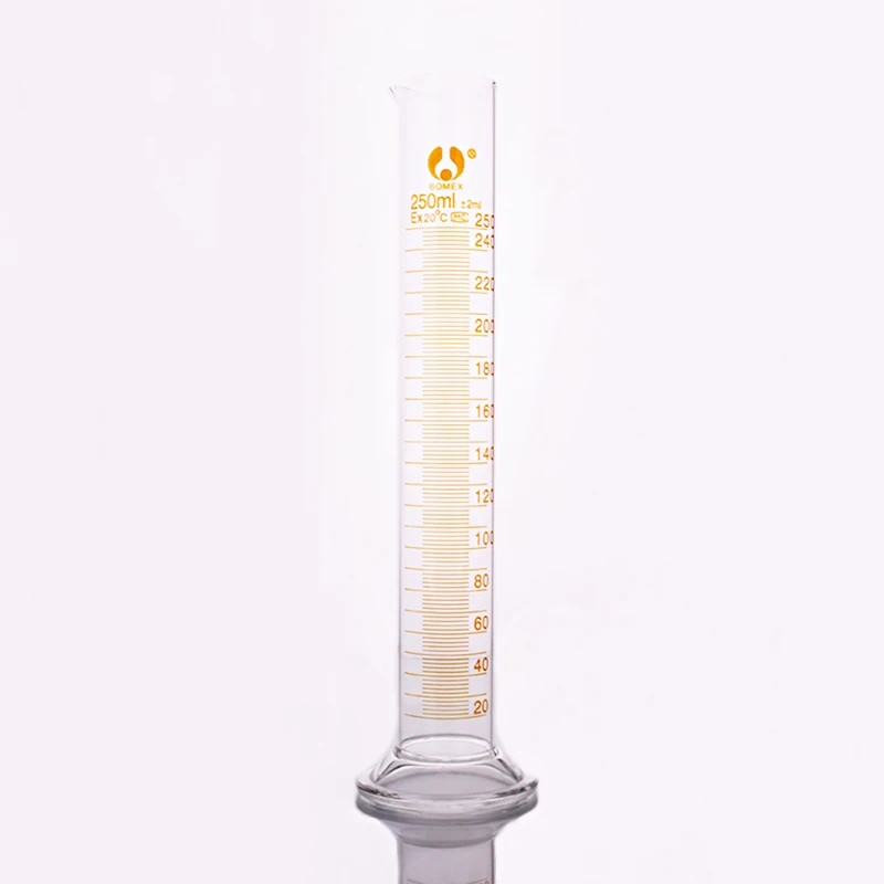 

High borosilicate glass measuring cylinder, Capacity 250ml, Graduated Glass Laboratory Cylinder, Borosilicate glass