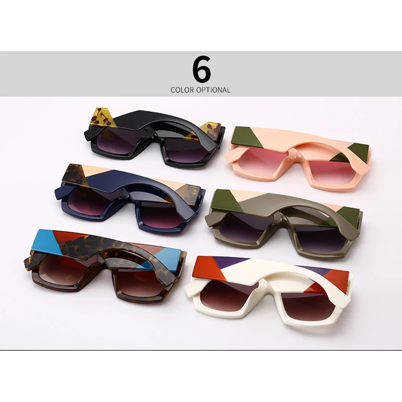 mimiyou Hot Square Women Sunglasses Vintage Fashion Oversized Eyeglasses Classic Men Sun Glasses Brand Design Shades UV400
