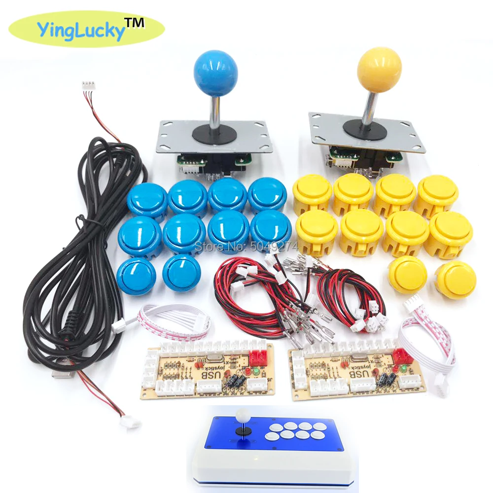 Free shipping Arcade Joystick DIY Kit Zero Delay USB Encoder Arcade Kit To PC PS3 Sanwa Joystick For Arcade jamma