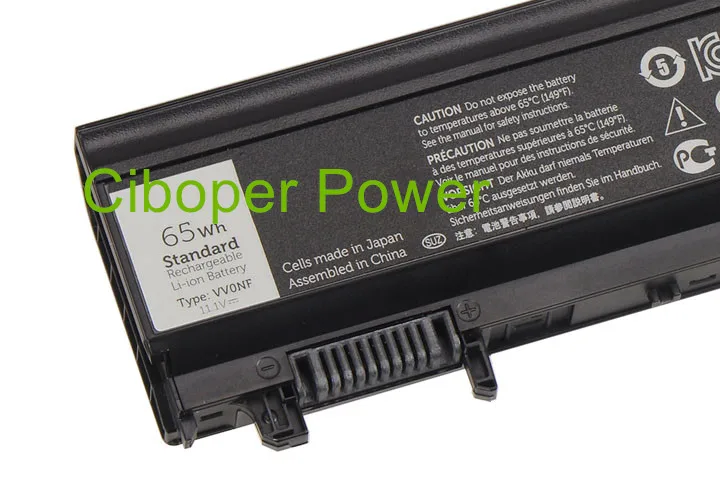 Original Laptop Battery for E5440 E5540 VJXMC VV0NF N5YH9 0K8HC 7W6K0 CXF66 FT6D9 65WH 6CELL