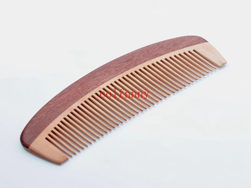 

500pcs/lot Horn comb hair natural rosewood anti-static comb classical fine tooth tooth width