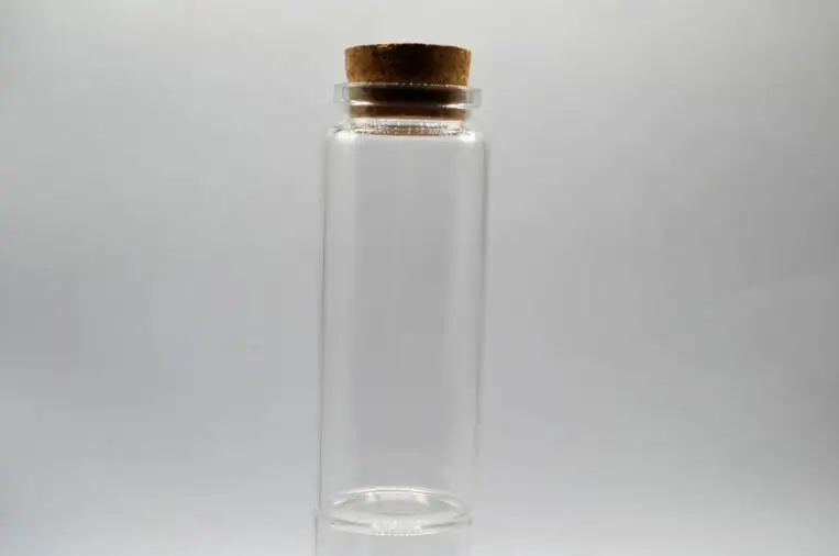 24pcs 47*120mm Empty Glass Transparent Clear Bottles With Cork Stopper Glass Vials Jars Packaging Bottles Test Tube Containers