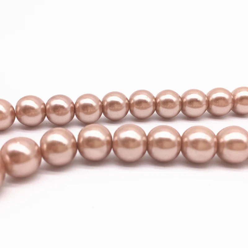 Wholesale 4/6/8/10mm Round Ball Loose Glass Pearl Spacer Charm Beads DIY Jewelry Making #21