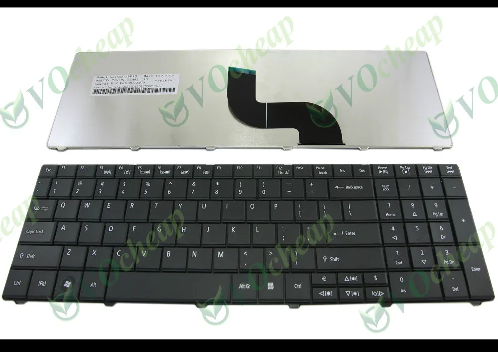 New Laptop Keyboard FOR Acer Aspire E1 521 531 571 E1-521 E1-531 E1-531G E1-571 E1-571G ,Travelmate 5740 5742 Black US version