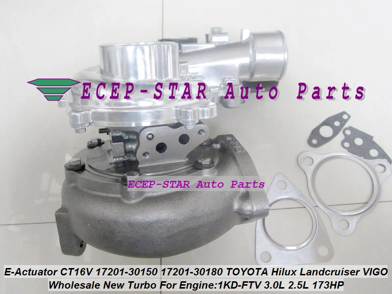 + solenóide do atuador elétrico CT16V 17201-30150 17201-30180 Turbo para TOYOTA Hilux Landcruiser KZJ90 KZJ95 VIGO 1KD-FTV 3.0L 2.5L