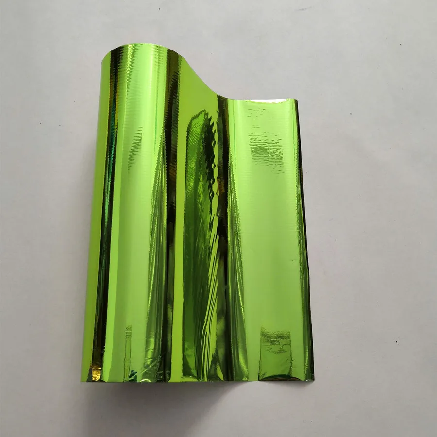 Metallic foil grass green color 140-2 hot stamping foil hot press on paper or plastic  heat transfer film 21cm x 120m