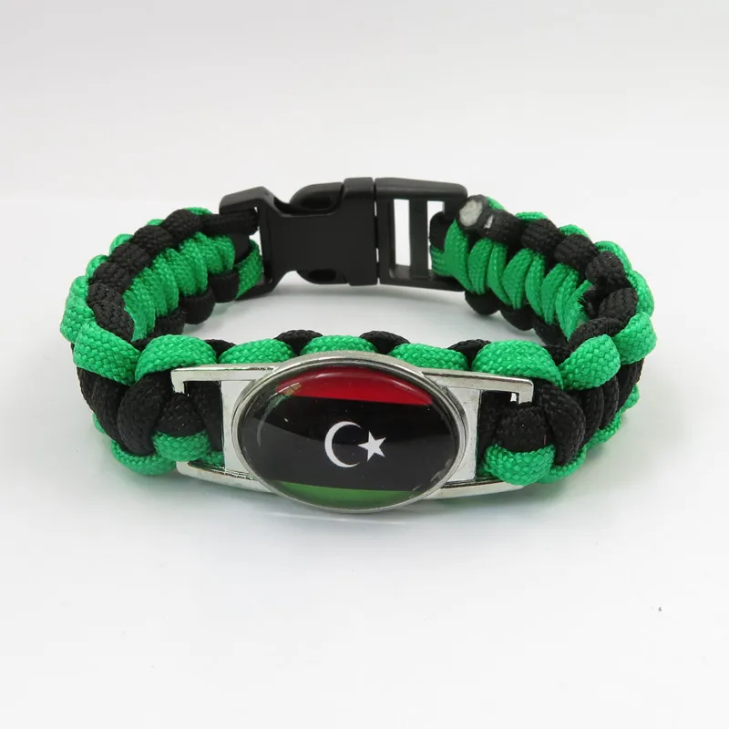 Love Libya Bracelets Fashion Handmade Libya Paracord Bracelets For Men And Women Freindship Gift