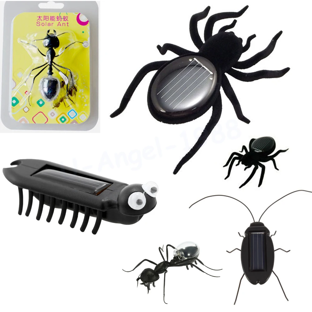 Solar Ant insect Kids Cockroach Toys Magic Solar Powered Ant Insect Play Learn Educational Solar Novelty Toys for Children Gift