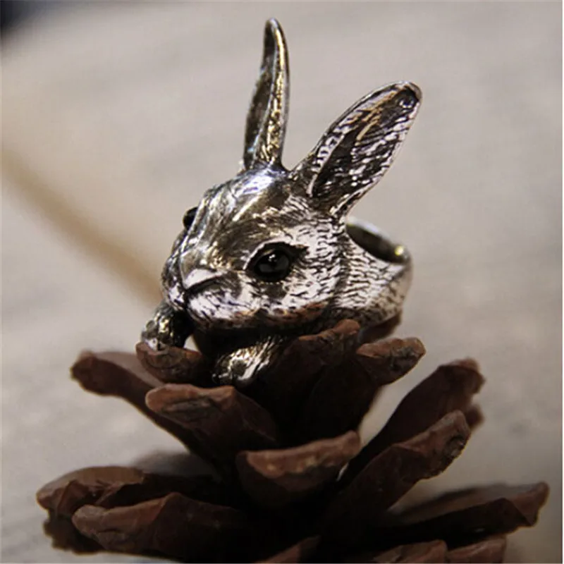 Vintage New Design Product Cute Animal Rabbit Rings