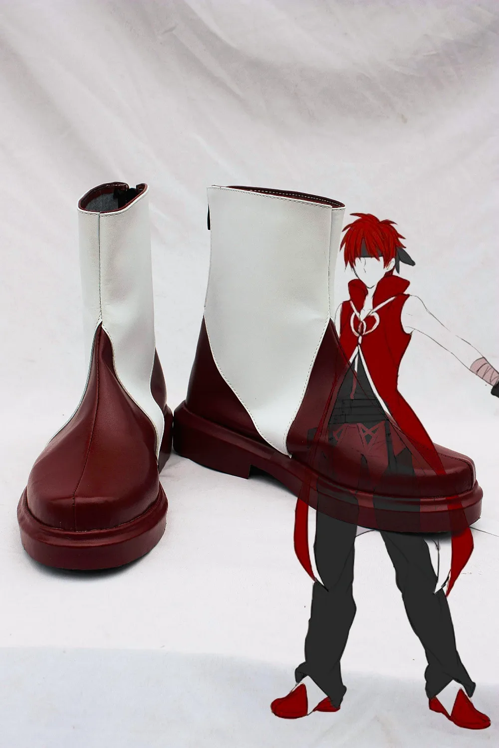 Custom made Sakura Kyoko Shoes Male Style From Puella Magi Madoka Magica Cosplay