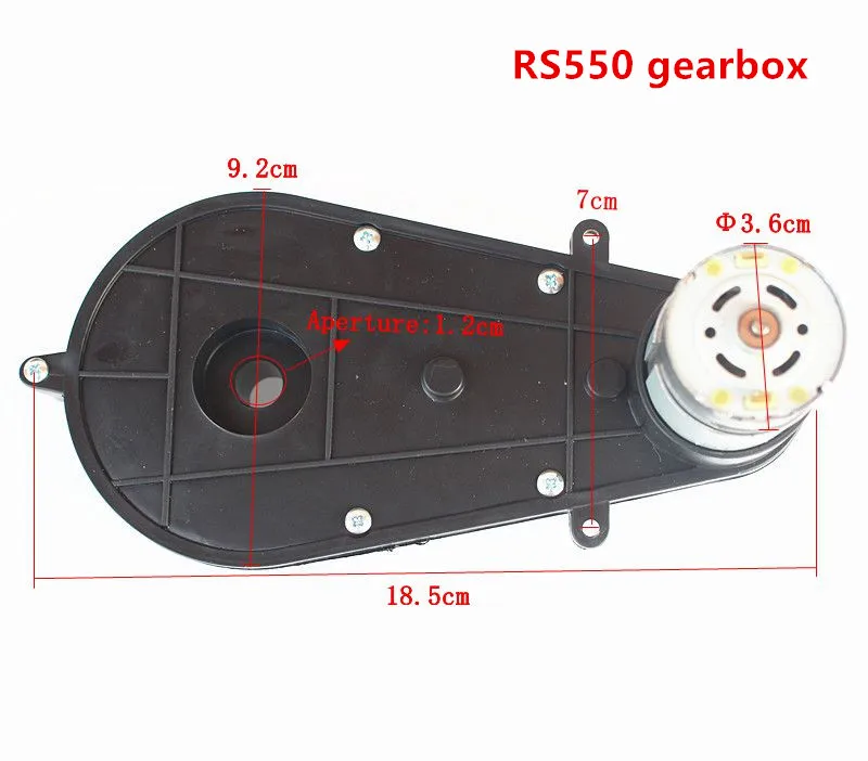 Children Electric Car Gearbox With Motor 12v Kids Ride On Electric Car Motor Gear Box,Baby Car Reducer Gearbox,550 390 Gearbox