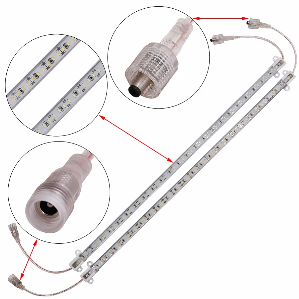 超高輝度シリコンledストリップライト,防水,ip68,50cm,4014 led,72led/0.5m,12v dcコネクタ