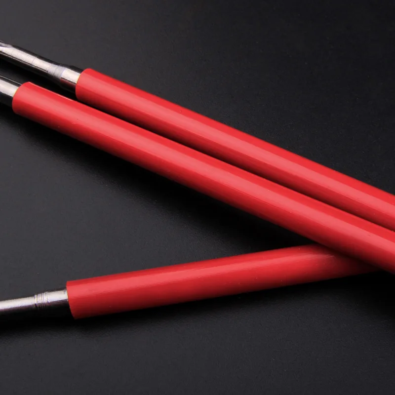 3 Pcs Rode Bar Rvs Inspringen Pen Sets Van Zachte Klei Keramische Inspringen Gereedschap Klei Plastic Gereedschap Artistieke Levert