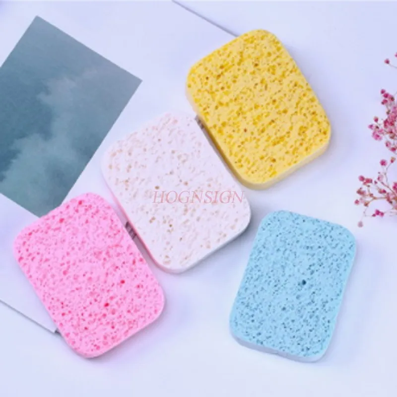 سماكة سوبر غرامة لينة التطهير الوجه التطهير لب الخشب القطن غسل الوجه ماكياج الإسفنج نفخة بيع