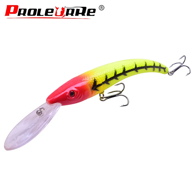 

Proleurre 15.5cm 16g bending Minnow Fishing Lure Wobbler Swim Bait with Hooks Artificial Hard Bait Crankbait Fishing Tackle