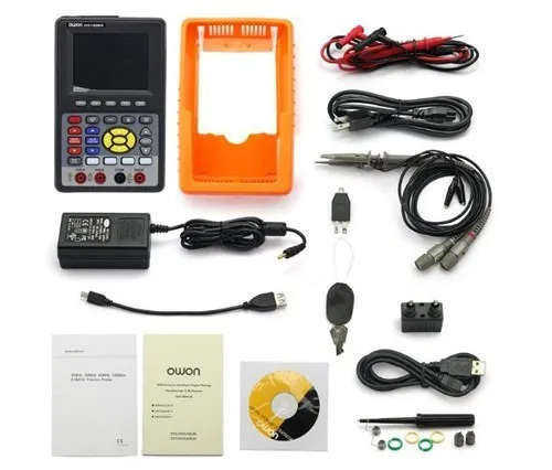 Owon Handoszilloskop HDS1022M-N, 2-Kanal-Multimeter, 20 MHz Bandbreite, 100 MSa/s, Echtzeit-Abtastrate